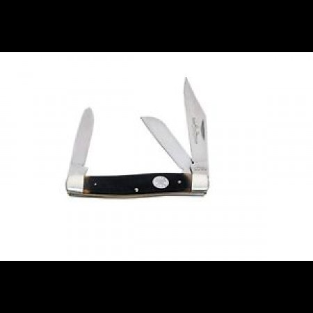 Bear and Son Cutlery Black Delrin Stockman