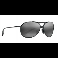 Maui Jim Polarised Sunglasses Alelele Bridge Black Gloss - Neutral Grey