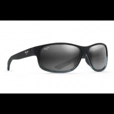 Maui Jim Polarised Sunglasses Kaiwi Channel Grey Black Stripe - Neutral Grey