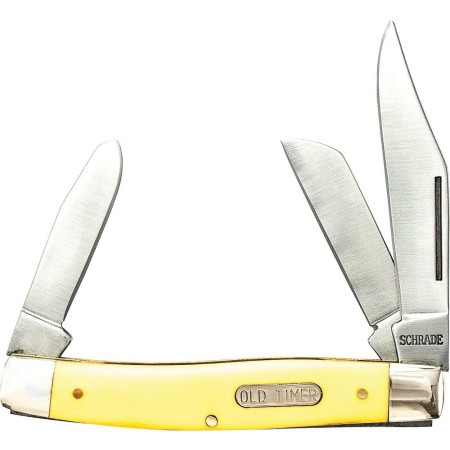 Old Timer 80TY Senior Yellow 3 Blade Knife 