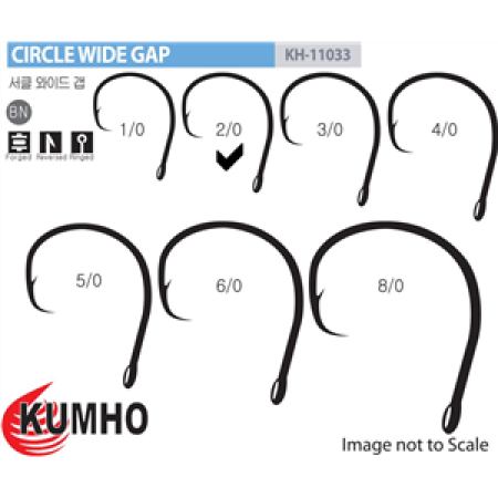 Kumho Baitholder Hook Circle Wide Gap size 5/0 10 pack