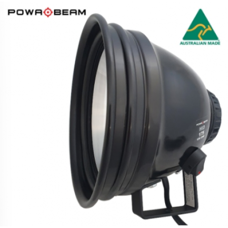 Powa Beam 9" 245mm HID 70W Spotlight with Bracket