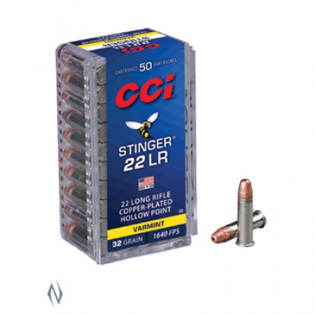22LR - CCI Stingers CPHP 1640fps (32 Grain) 50pk