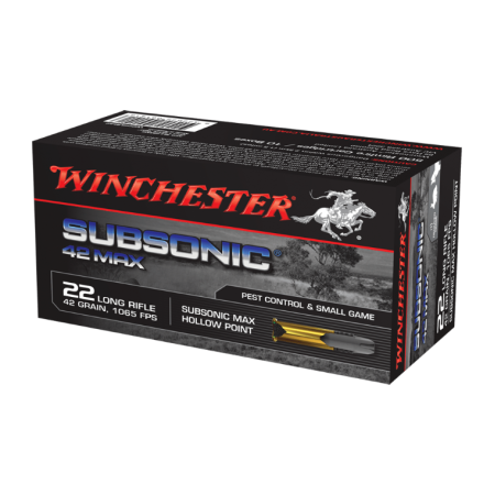 22LR - Winchester Subsonic Max HP (42 Grain) 50pk