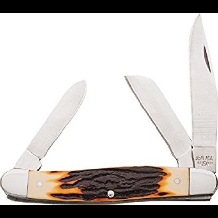 Bear and Son Stag Delrin Stockman 3 Blade 