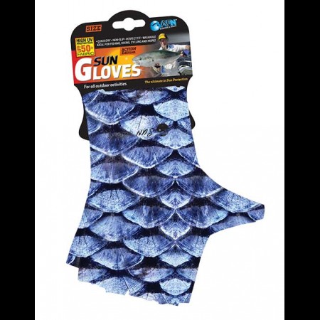 AFN Sun Gloves - Blue Scales