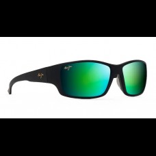 Maui Jim Polarised Sunglasses Local Kine Soft Black Green Grey - Maui Green