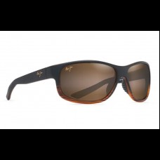 Maui Jim Polarised Sunglasses Kaiwi Channel Dark Brown Stripe - HCL Bronze