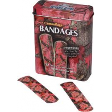 Pink Camo Bandages 32 Pack