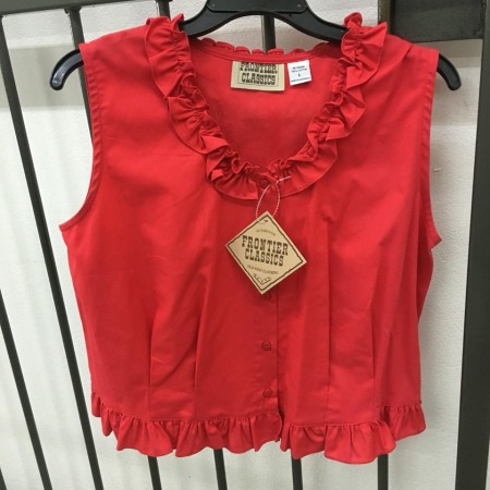 Frontier Classic Red Sleeveless Top size L
