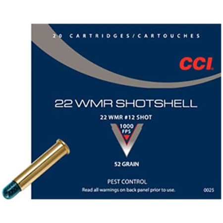 CCI Shotshell .22 WMR 20pk #12shot 