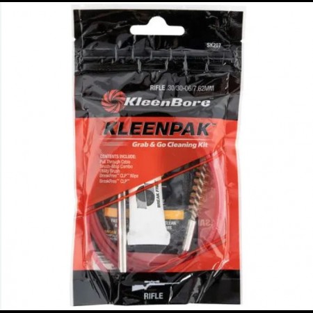 KleenBore SK207-10 Grab & Go Cleaning Kit 30-06 Springfield 7.62x39mm 30 Cal Rifle 5 Pieces