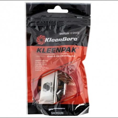 KleenBore SK216-10 Grab & Go Cleaning Kit 12 Gauge Shotgun 5 Pieces