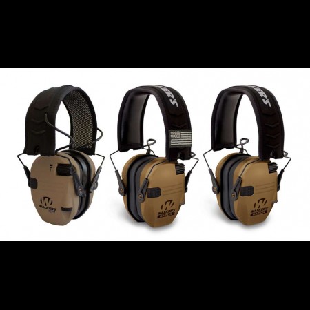 Walker Razor Slim Electronic Muffs Battle Brown