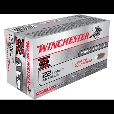 Winchester SuperX .22Hornet 46gr JHP